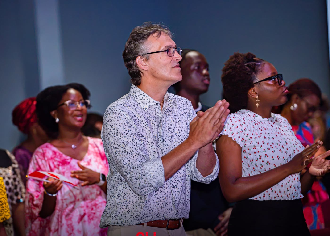 A multicultural congregation worshipping together on All Nations Sunday at Kingdom Stars Assembly in Guelph